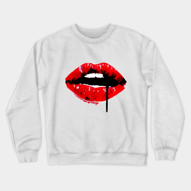 The Kiss Crewneck Sweatshirt by aaronsummersart